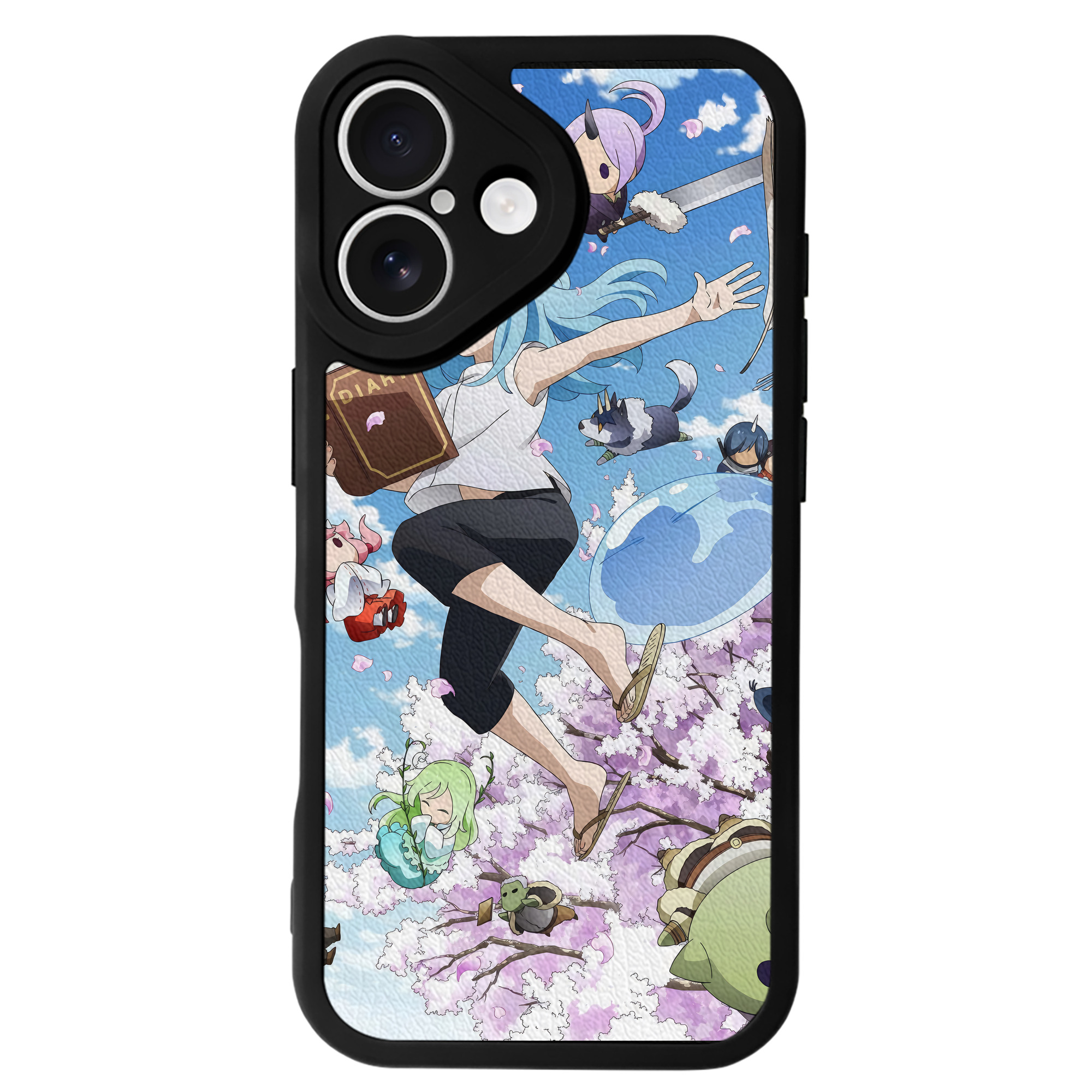（画像用） 転スラ Regarding Reincarnated to Slime 【iPhone 16シリーズ対応】シリコンスマホケース（レザー調） 材質：シリコン